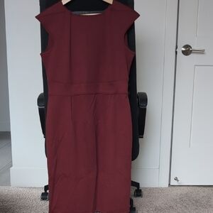MARELLA Burgundy Midi Dress